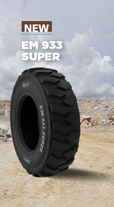 BKT launches the new EM 933 SUPER tire at BAUMA 2