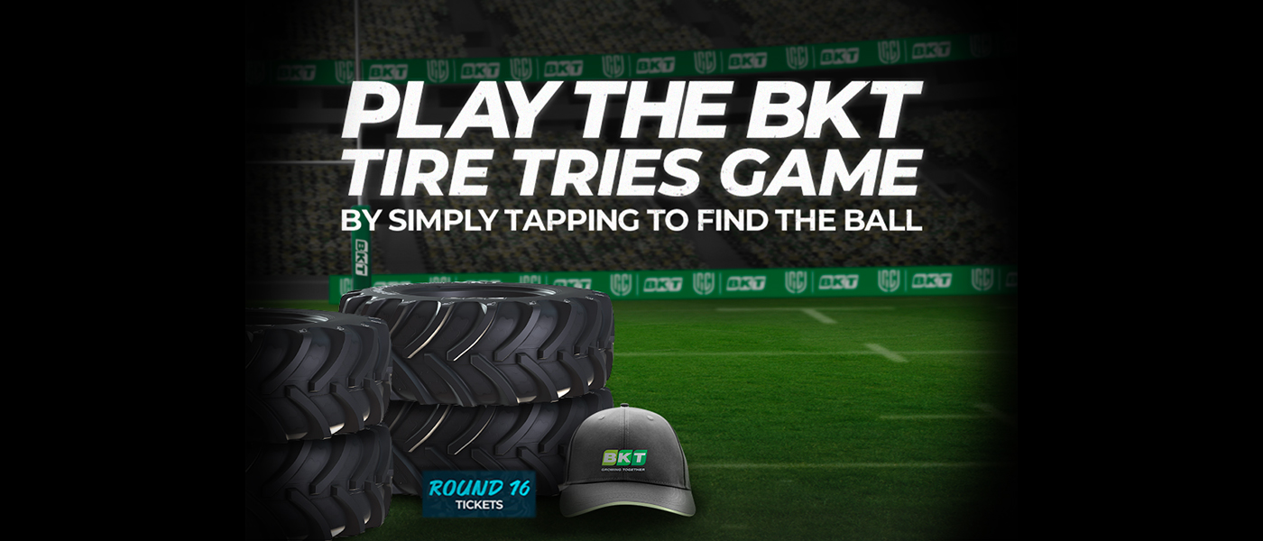 THE BKT TIRE TRIES IS HERE: PLAY AND WIN WITH RUGBY!
